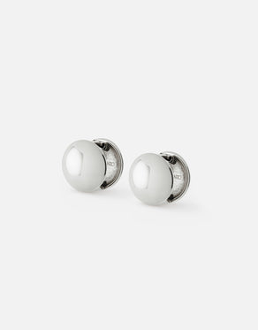 Odilla Huggie Earrings | Silver