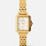 Ava Watch | White | 18K Gold