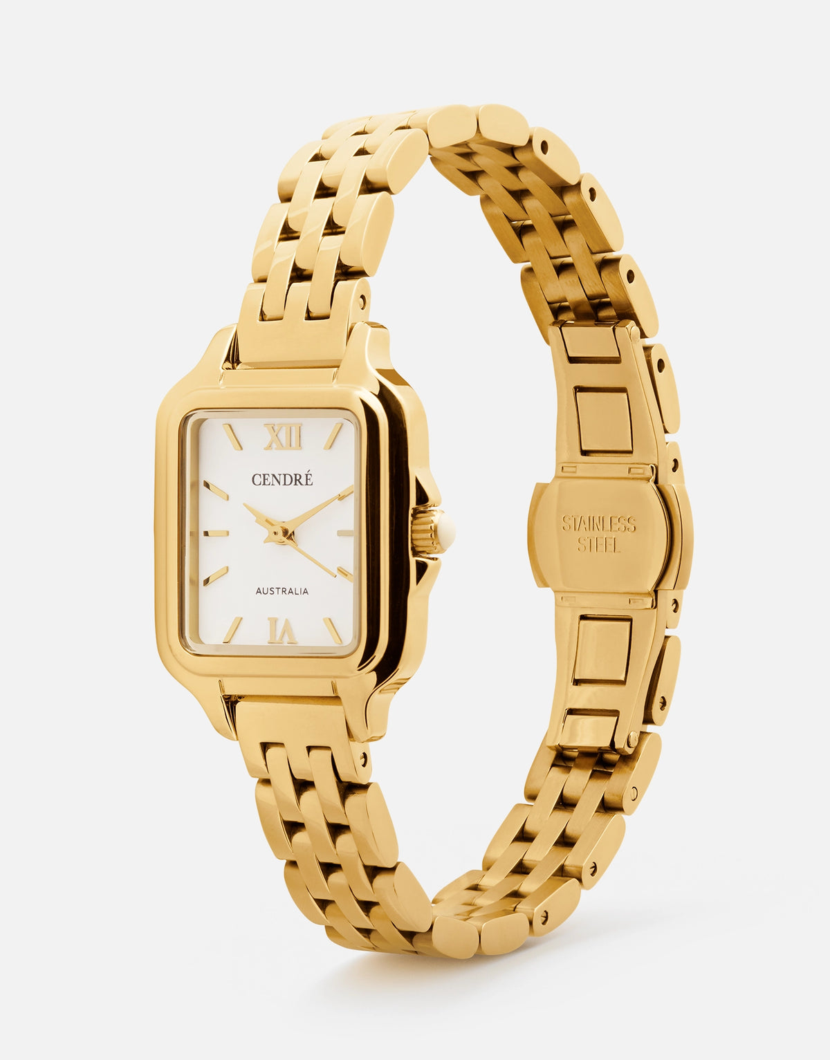 Ava Watch | White | 18K Gold