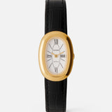 Bridgette Watch | White | Black Croc