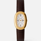 Bridgette Watch | White | Espresso Croc