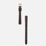 Baby | Espresso Croc Leather Band | Gold