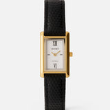Kelly Watch | White | Black Python