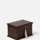 Mabel Wooden Jewellery Box | Dark Walnut