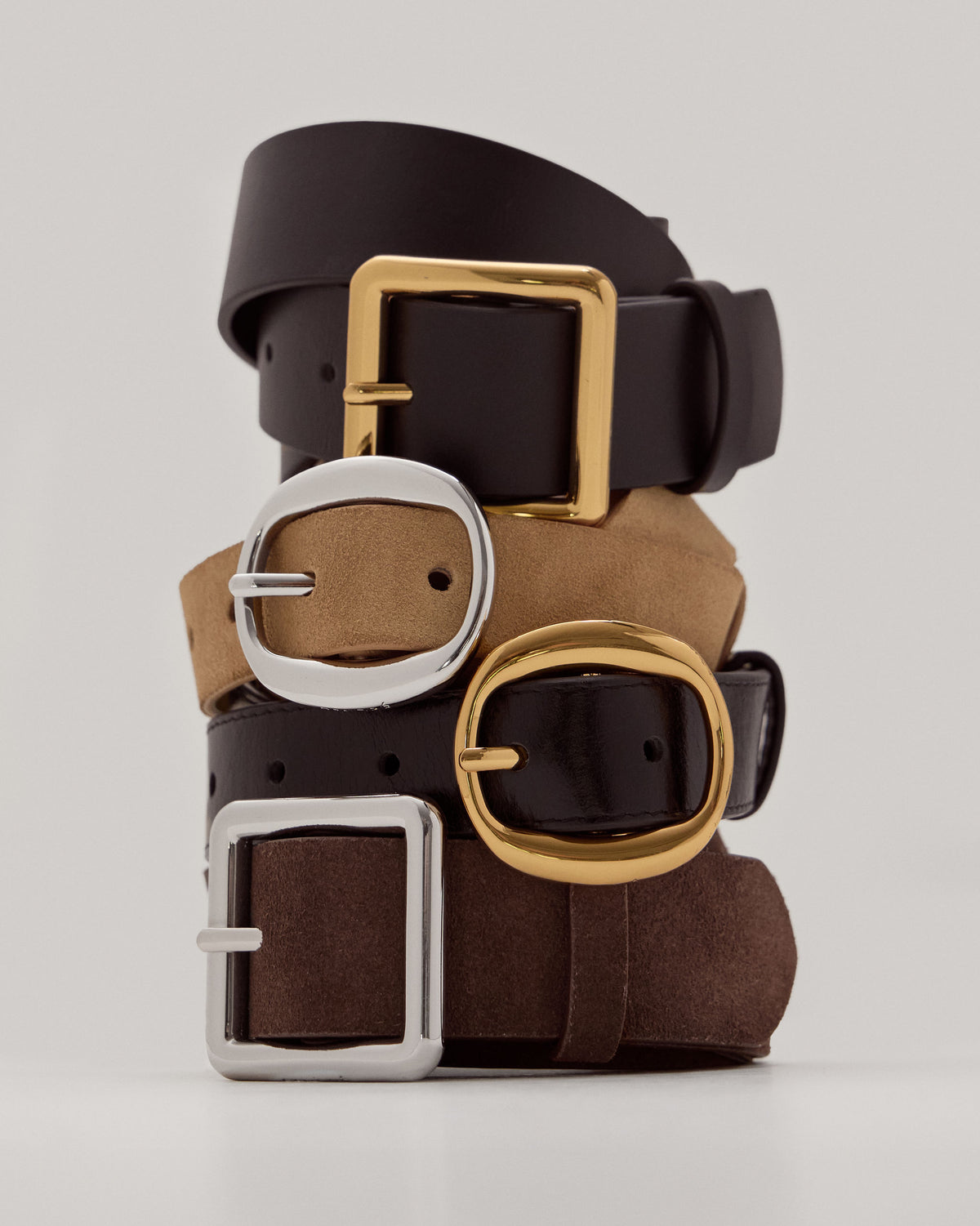 Beckett Belt | Black Leather | 18K Gold