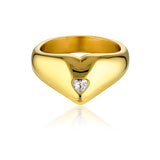 Pour Toi Heart Ring | Gold