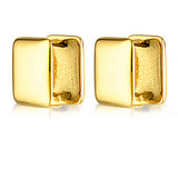 Rive Gauche Huggie Earrings | Gold