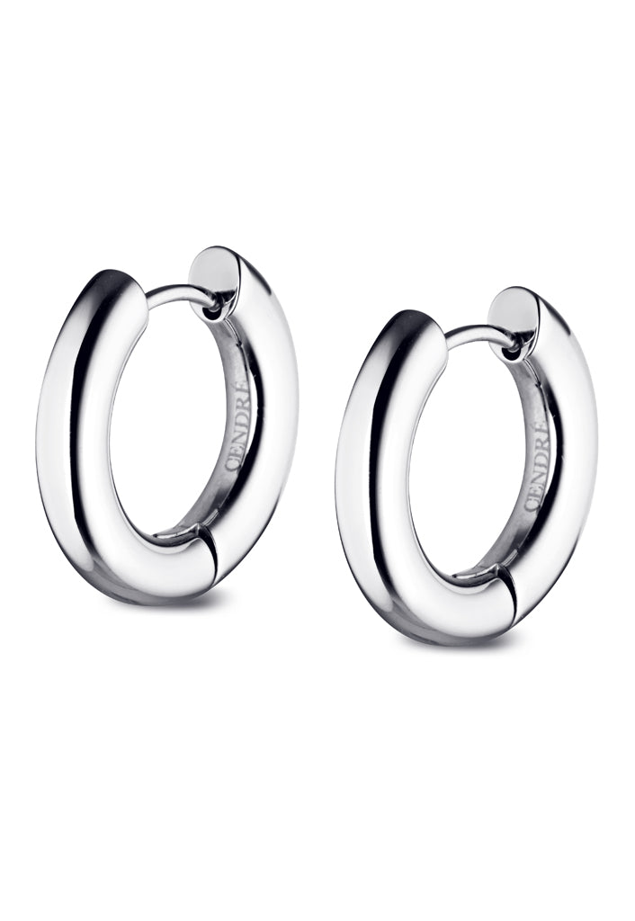 Rogue Huggie Earrings | Silver