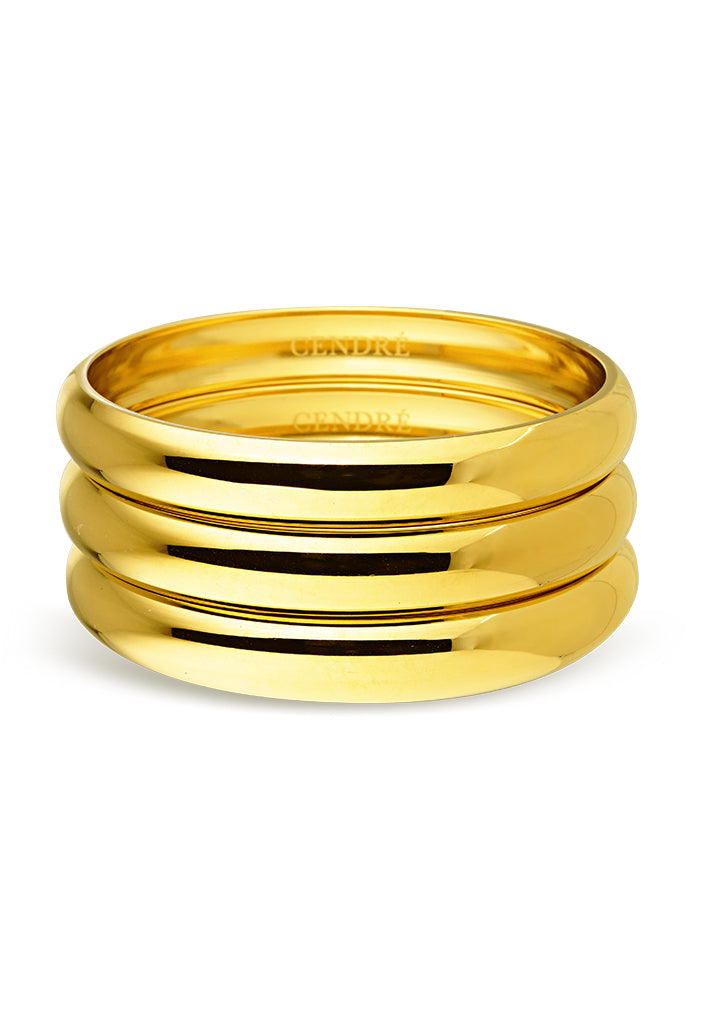 Odeon Bangle Set | Gold