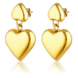 Romee Heart Earrings | Gold