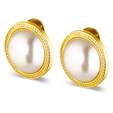 Rue Cler Pearl Earrings | Gold