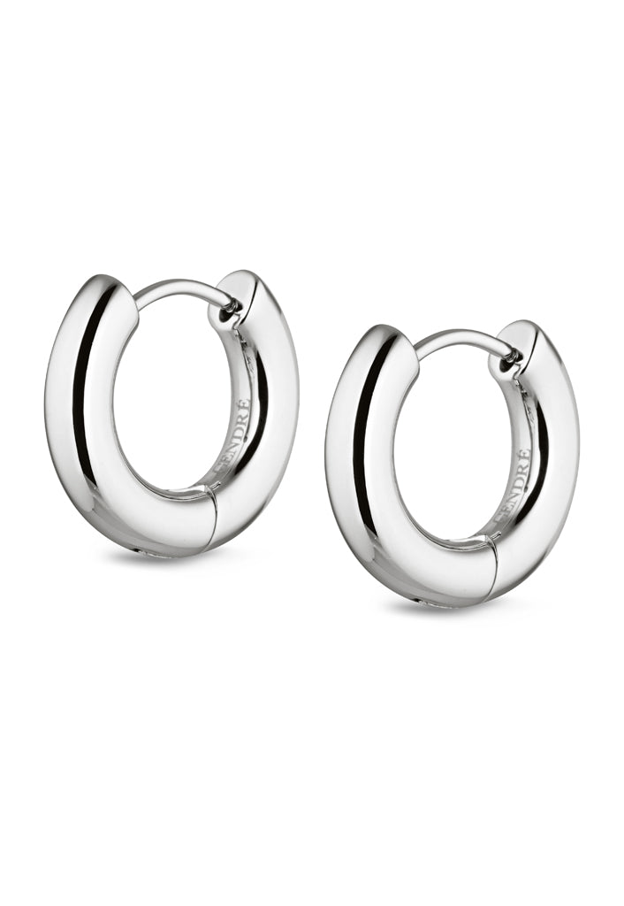 Rosie Huggie Hoop Earrings | Silver