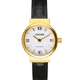 Chloe Watch | White | Black Croc