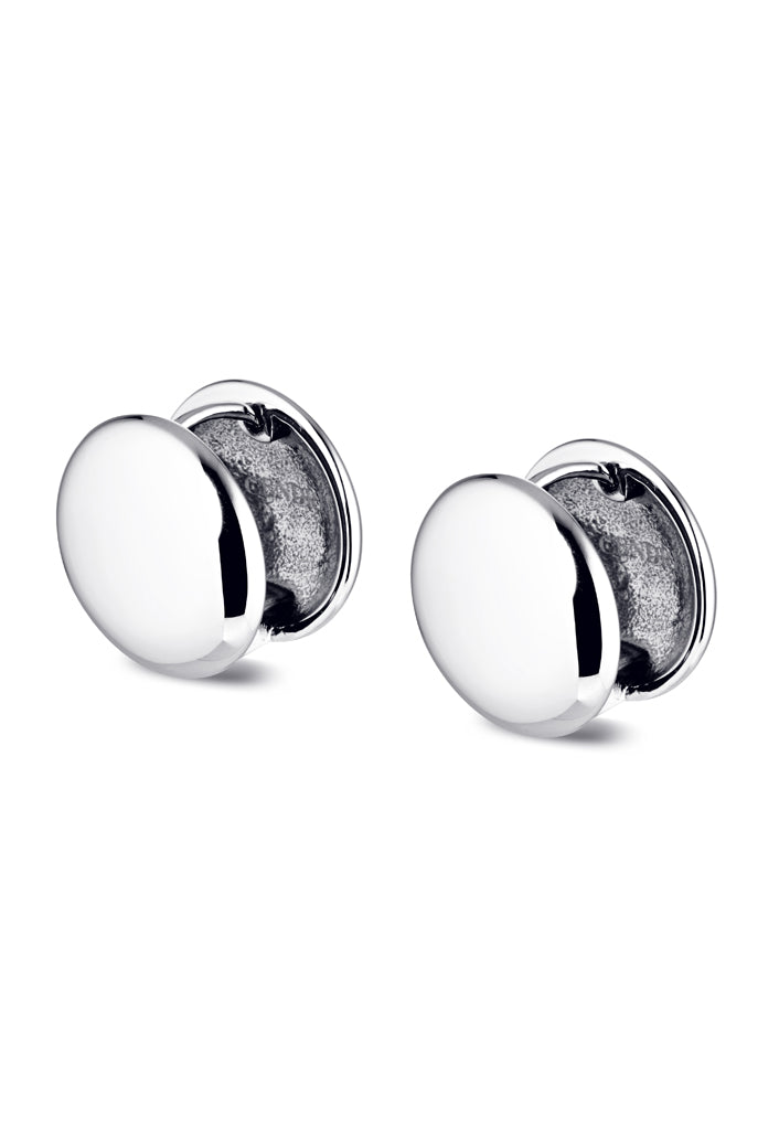 Odilla Huggie Earrings | Silver