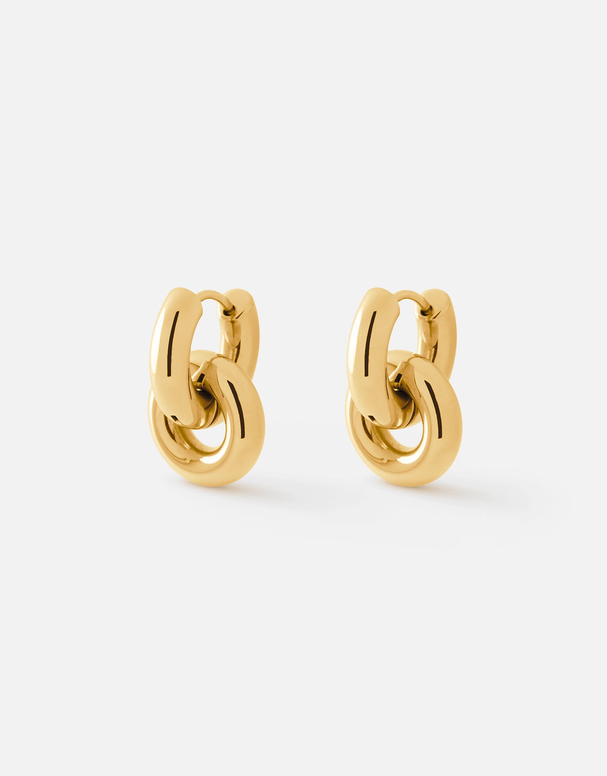 Hailey Huggie Earrings | 18K Gold