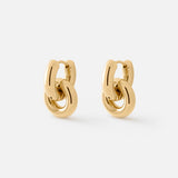Hailey Huggie Earrings | 14K Gold