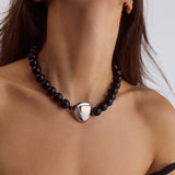 Plaza Necklace | Silver