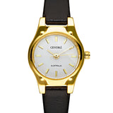 Isobel Watch | White | Black Crinkle