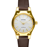 Isobel Watch | White | Espresso Croc