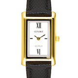 Kelly Watch | White | Black Python