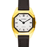 Kensington Watch | White | Black Distressed