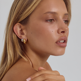 Bean Earrings | Silver