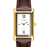 Kelly Watch | White | Espresso Croc