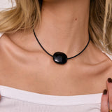 Ophelia Necklace | Black Agate
