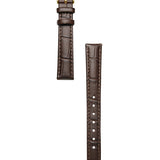 Espresso Croc Leather Watch Band | Gold