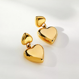 Romee Heart Earrings | Gold