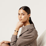 Isobel Watch | White | Espresso Croc