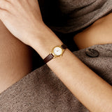 Isobel Watch | White | Espresso Croc