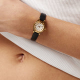 Isobel Watch | White | Black Python