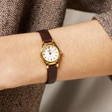 Isobel Watch | White | Espresso Croc