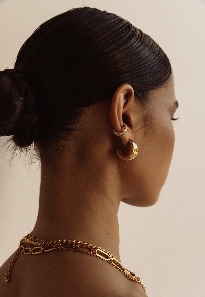 Chateau Hoop Earrings | Gold