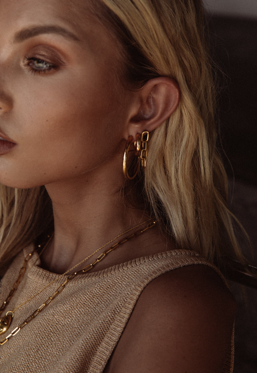 Chloe Hoop Earrings | Gold