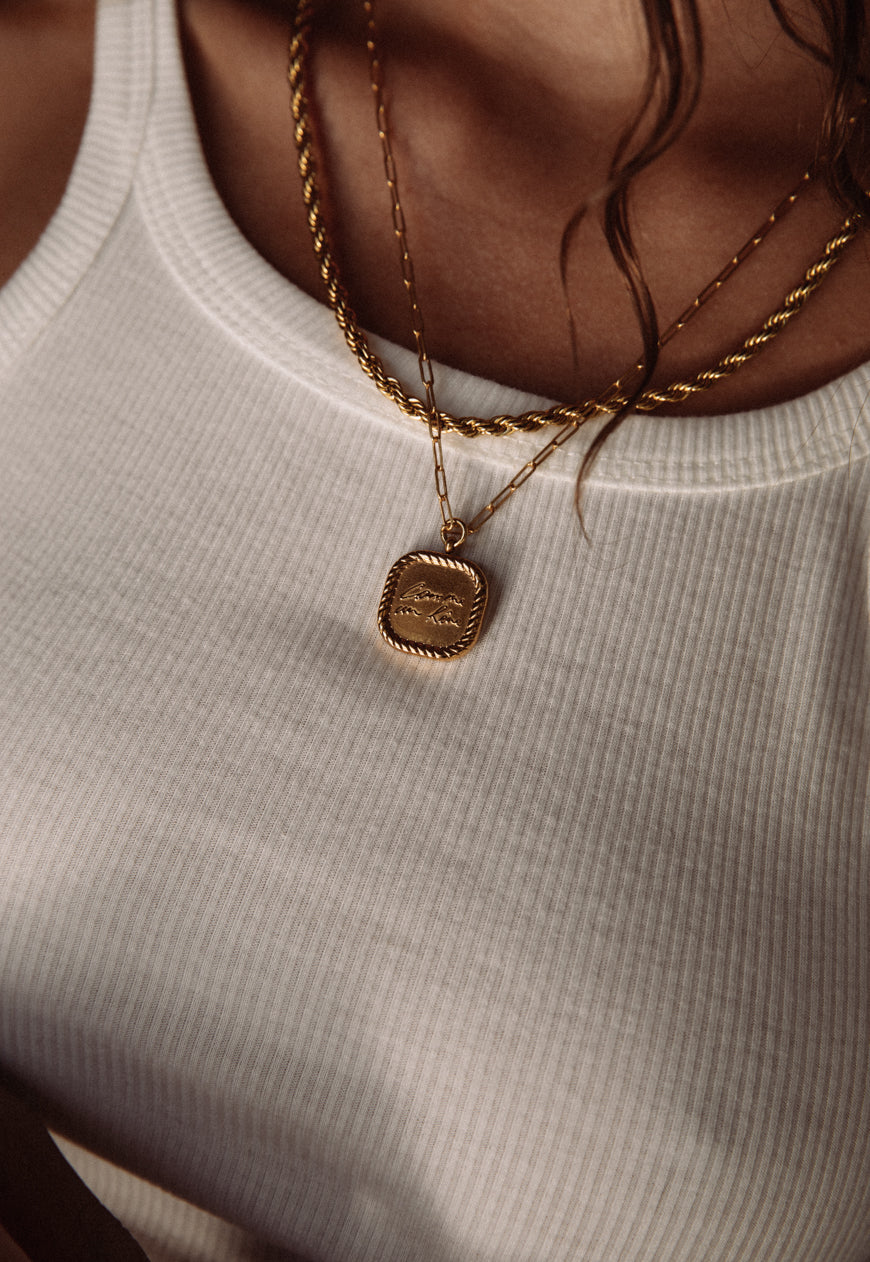 Avenue Rope Necklace | Gold