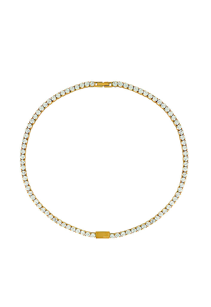 Marta Tennis Necklace | Gold