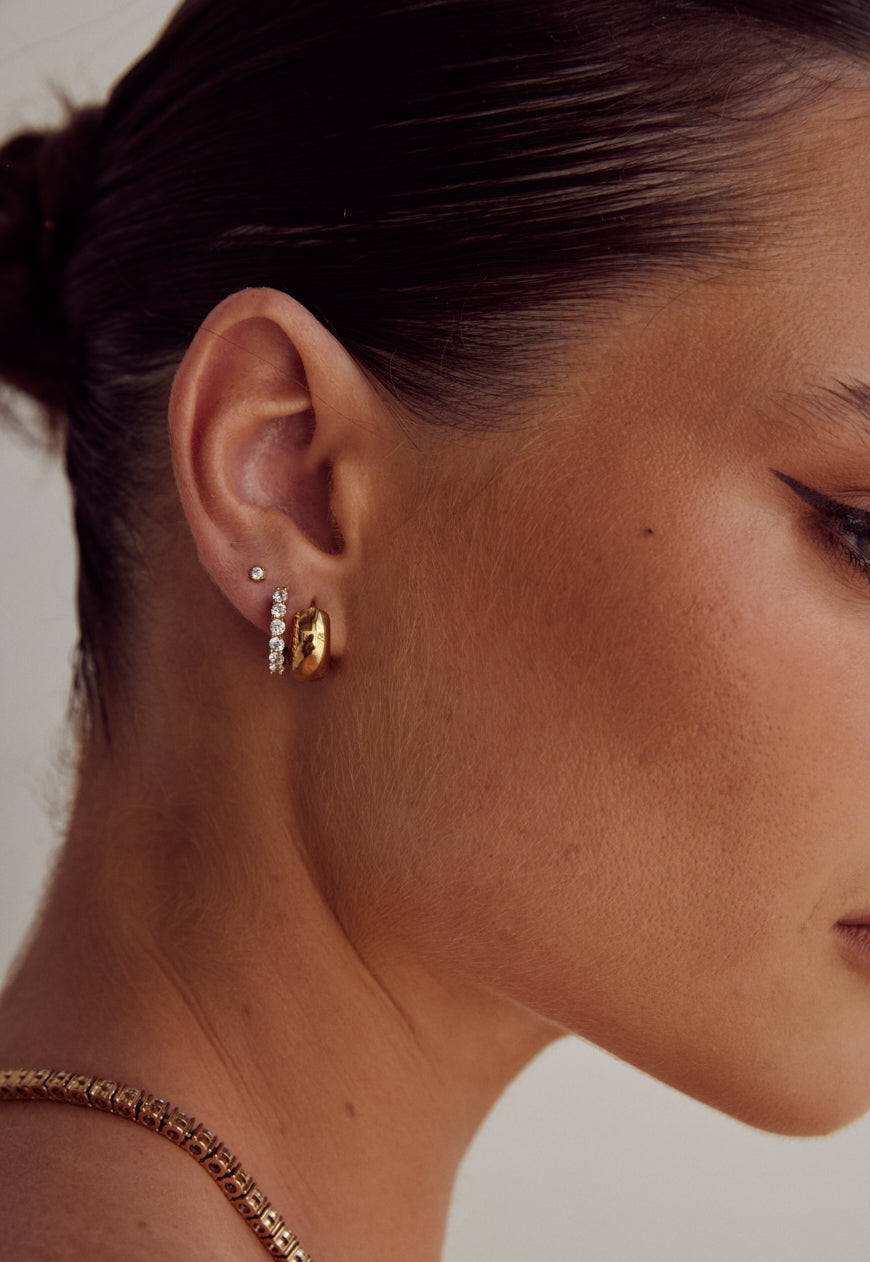 Yael Stud Earrings | Gold