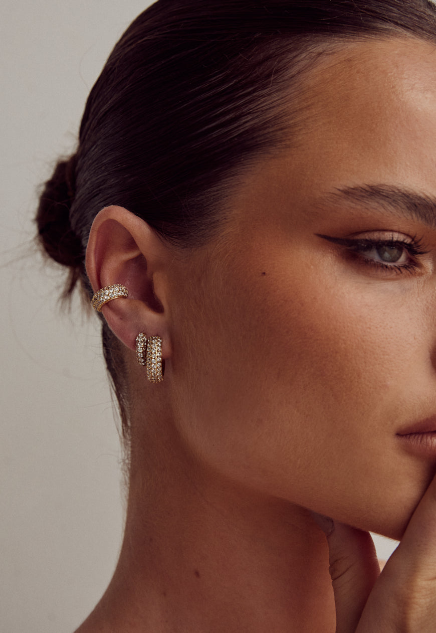 Francoise Hoop Earrings | Gold