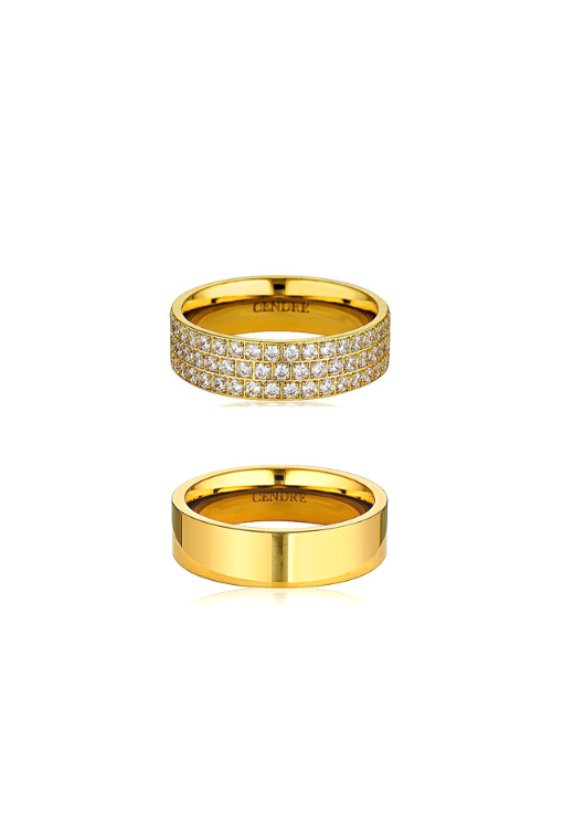 Kendall & Andy Ring Set | Gold